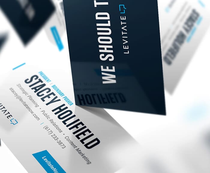 Levitate-Strategic-Communications_Public-Relations_PR_Logo_Content-Marketing_Promo-Material_Mockup_Professional_Business-Cards_Designs_Closeup